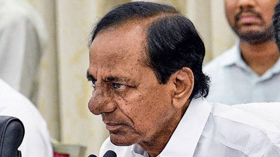 नमस्कार 7 अप्रैल को मीडिया ब्रीफिंग में केसीआर