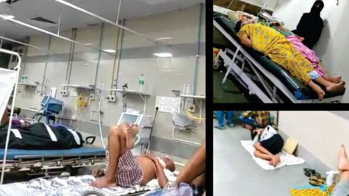 अराजक स्थिति मुंबई के सायन अस्पताल में मरीजों के बगल में रखे शव, और तीमारदारों ने पीपीई किट भी नही