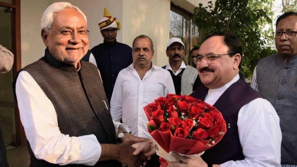 मुख्यमंत्री नीतीश कुमार और भाजपा अध्यक्ष जे.पी. नड्डा