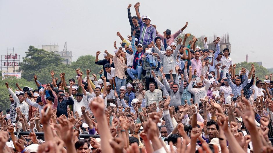 आरक्षण की बढ़ती मांग गुजरात के अहमदाबाद में पटेल आरक्षण रैली