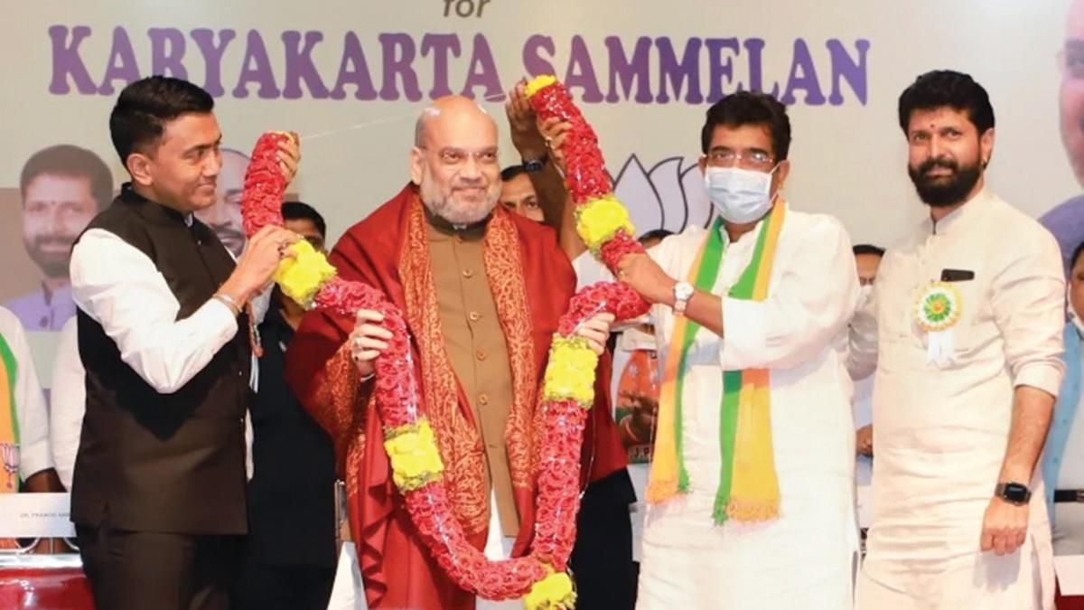 अभिनंदन पणजी में 14 अक्तूबर को केंद्रीय गृह मंत्री अमित शाह के साथ मुख्यमंत्री प्रमोद सावंत