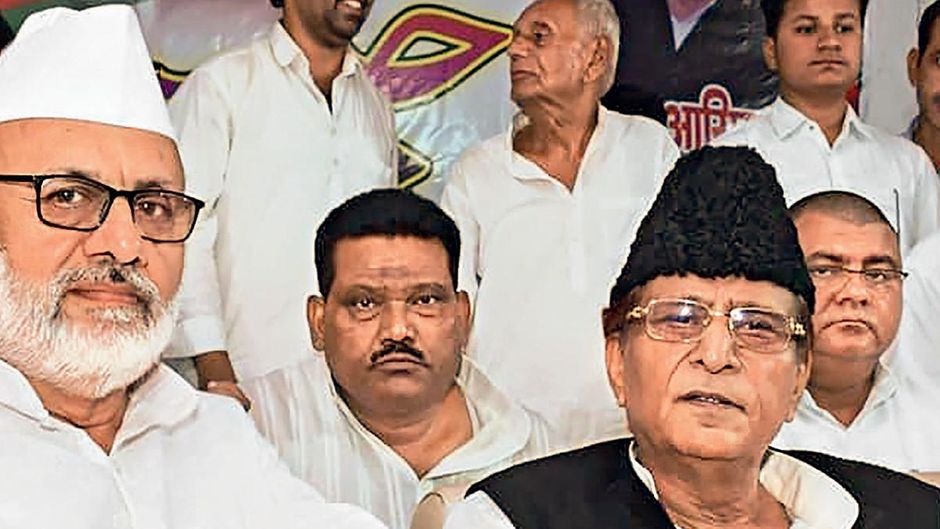 मजबूत साथ : आजम खान के साथ रामपुर के सपा उम्मीदवार आसिम रज़ा