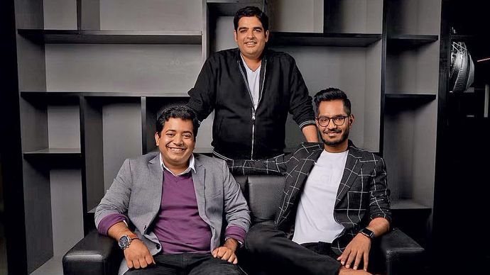 एक से बढ़कर एक : अनएकेडमी के संस्थापक रोमन सैनी, गौरव मुंजाल और हेमेश सिंह (बाएं से क्रमश:)