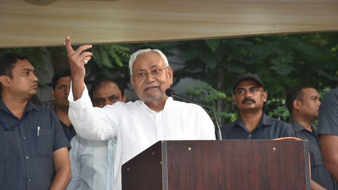 बिहार के मुख्यमंत्री नीतीश कुमार