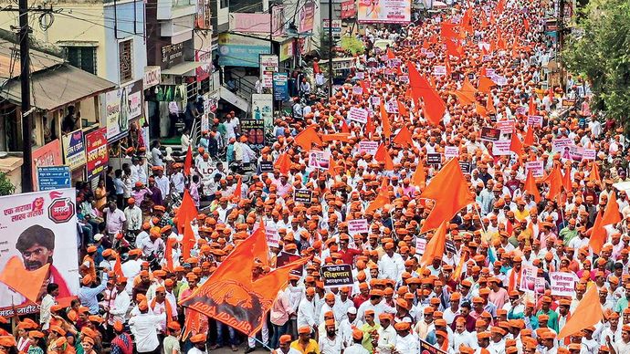 कराड में 30 अक्टूबर को मराठा आरक्षण के लिए हुआ विरोध प्रदर्शन