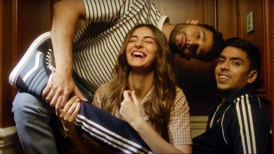 खो गए हम कहां के प्रमोशन के दौरान सिद्धांत चतुर्वेदी, अनन्या पांडे और आदर्श गौरव