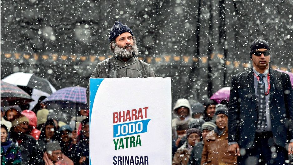 भारत जोड़ो यात्रा के दौरान राहुल गांधी