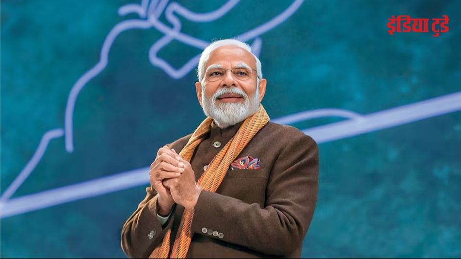 प्रधानमंत्री मोदी नई दिल्ली के भारत मंडपम में 29 जनवरी को परीक्षा पे चर्चा कार्यक्रम के दौरान