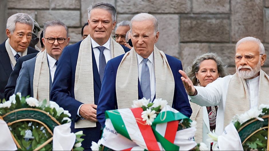 प्रधानमंत्री मोदी के साथ अमेरिकी राष्ट्रपति जो बाइडेन और दुनिया के दूसरे नेता