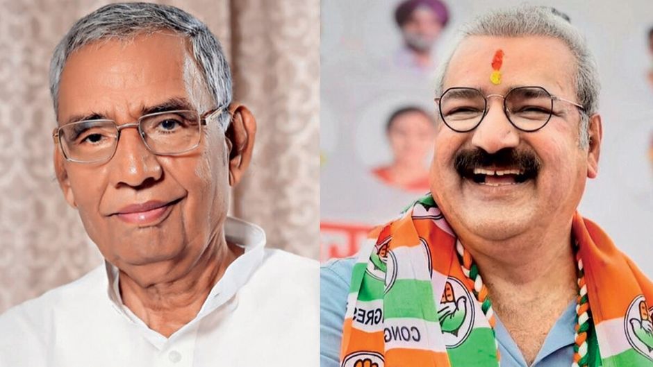 (बाएं) बृजेंद्र ओला और प्रताप सिंह खाचरियावास