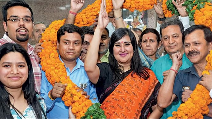 नई दिल्ली सीट से भाजपा प्रत्याशी बांसुरी स्वराज