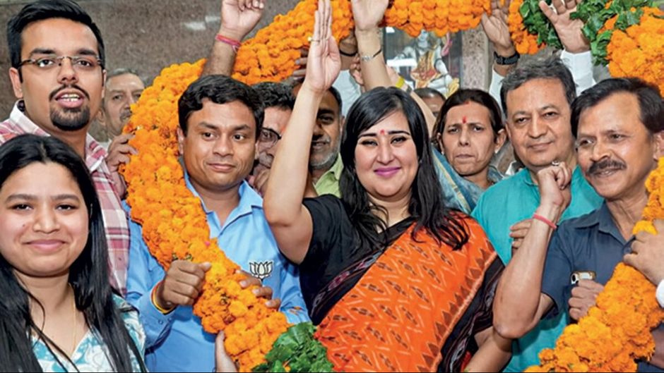 नई दिल्ली सीट से भाजपा प्रत्याशी बांसुरी स्वराज