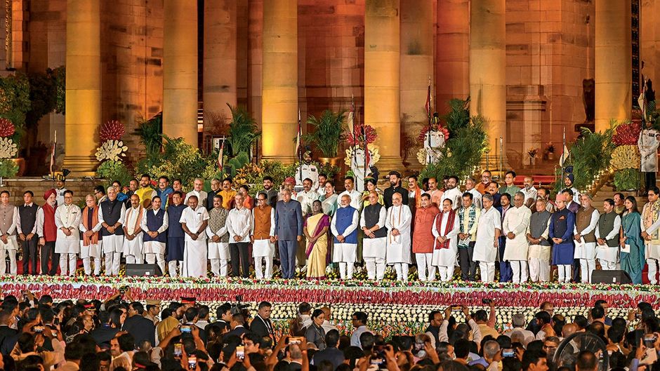 राष्ट्रपति भवन में 9 जून को शपथ ग्रहण के बाद नया एनडीए मंत्रिमंडल