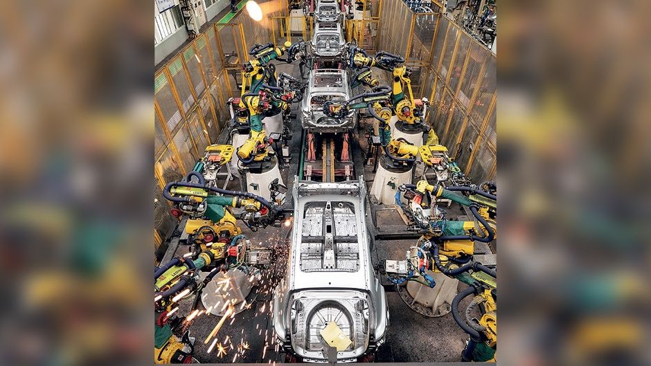 गुजरात के वडोदरा के करीब हलोल में एमजी मोटर्स की फैक्ट्री