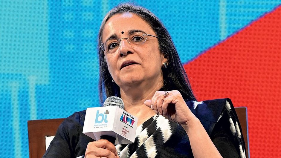 मुंबई में दिसंबर 2023 में बिजनेस टुडे मोस्ट पावरफुल विमेन इन बिजनेस इवेंट में माधवी पुरी बुच