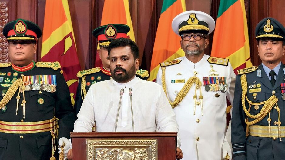 अनुरा कुमार दिसानायके ने कोलंबो में 23 सितंबर को श्रीलंका के राष्ट्रपति का पद संभाला