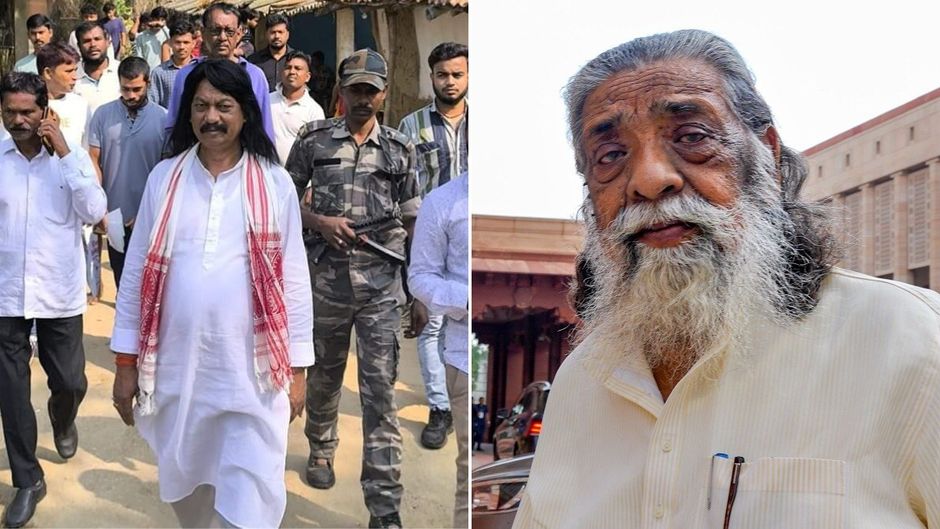 (बाएं) राजा पीटर और (दाएं) शिबू सोरेन