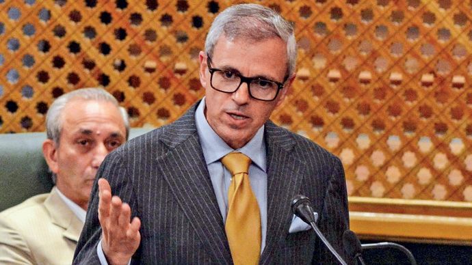 मुख्यमंत्री उमर अब्दुल्ला जम्मू-कश्मीर विधानसभा में