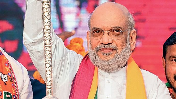 अमित शाह 8 नवंबर को कोल्हापुर में एक रैली के दौरान