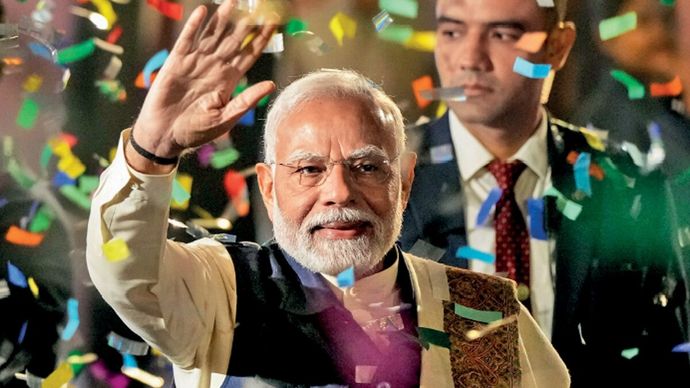 23 नवंबर को महाराष्ट्र चुनाव के नतीजों के बाद भाजपा के जश्न में प्रधानमंत्री मोदी