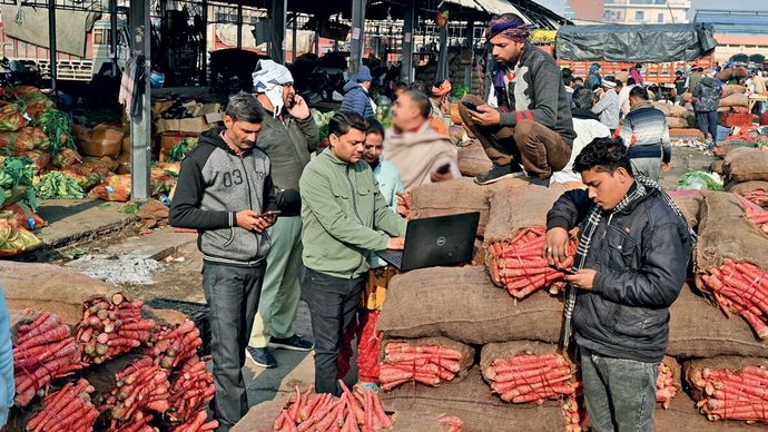 गाजियाबाद (यूपी) में साहिबाबाद की ई-नाम सब्जी मंडी