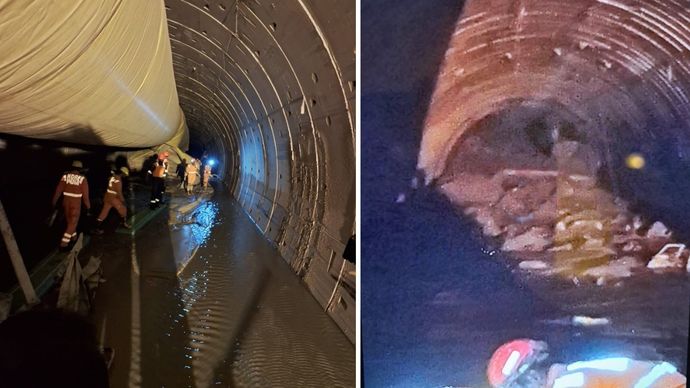 तेलंगाना टनल हादसे में रेस्क्यू जारी है