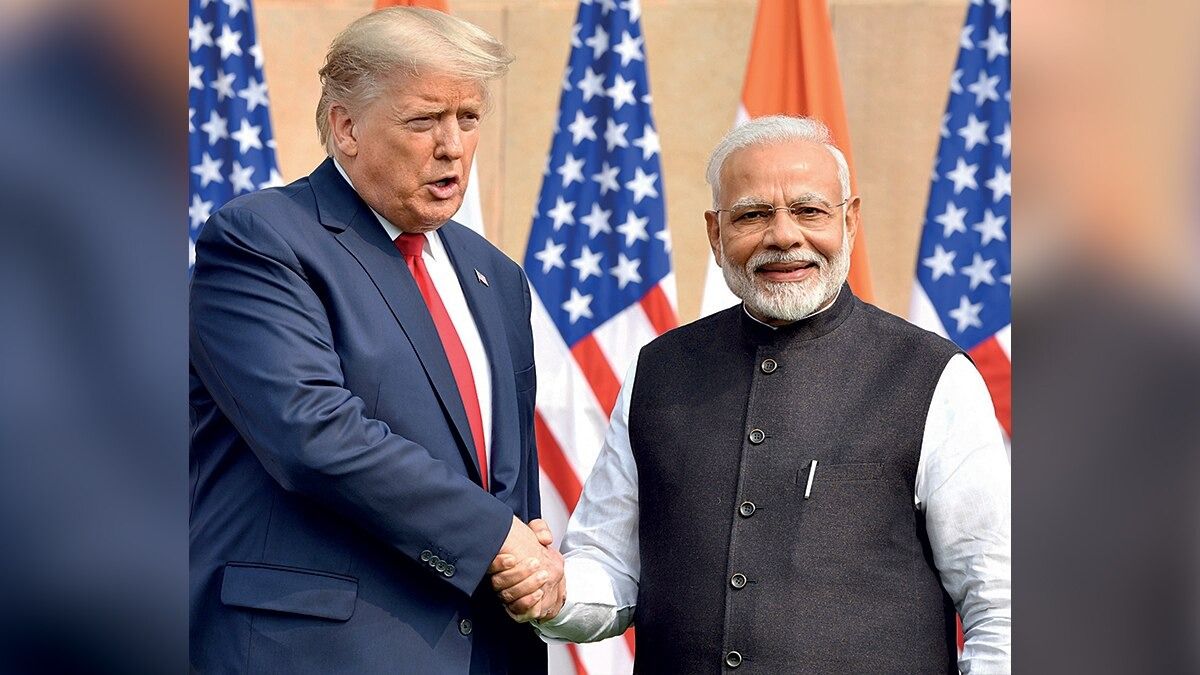 25 फरवरी, 2020 को नई दिल्ली में प्रधानमंत्री नरेंद्र मोदी और अमेरिकी राष्ट्रपति डोनाल्ड ट्रंप