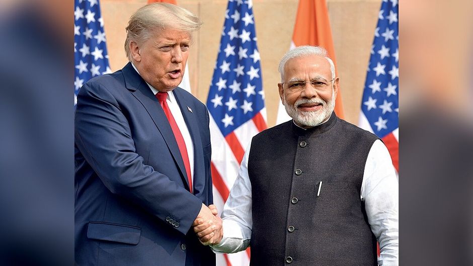 25 फरवरी, 2020 को नई दिल्ली में प्रधानमंत्री नरेंद्र मोदी और अमेरिकी राष्ट्रपति डोनाल्ड ट्रंप