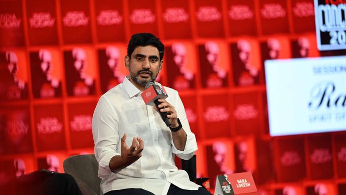 इंडिया टुडे के मंच पर केंद्रीय मंत्री नारा लोकेश (फाइल फोटो)