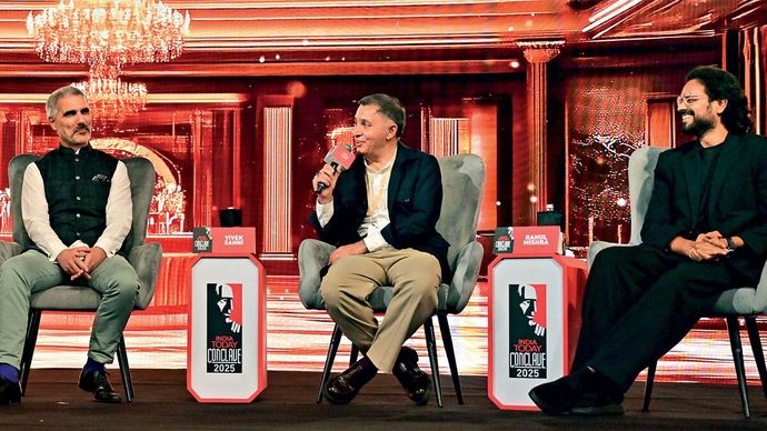 (बाएं से) ज्यां टूबौल, विवेक साहनी ,राहुल मिश्र