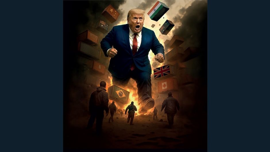 भारत-अमेरिका व्यापार (इलस्ट्रेशन : नीलांजन दास/एआई)