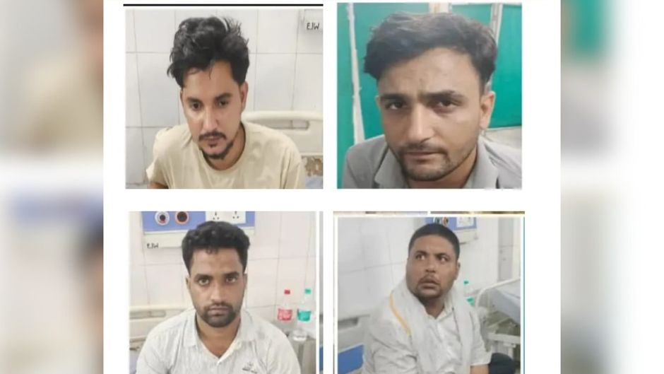 अस्पताल में भर्ती तस्कर.