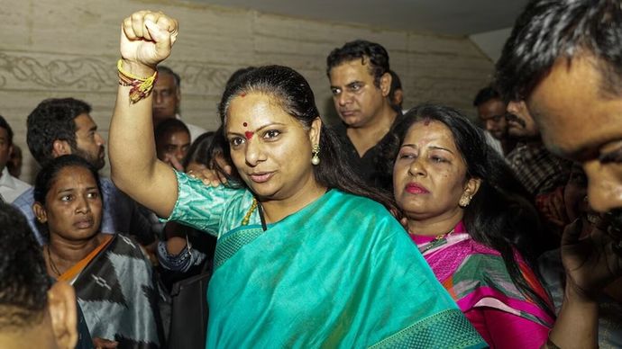 बीआरएस नेता के. कविता. (फाइल फोटो)