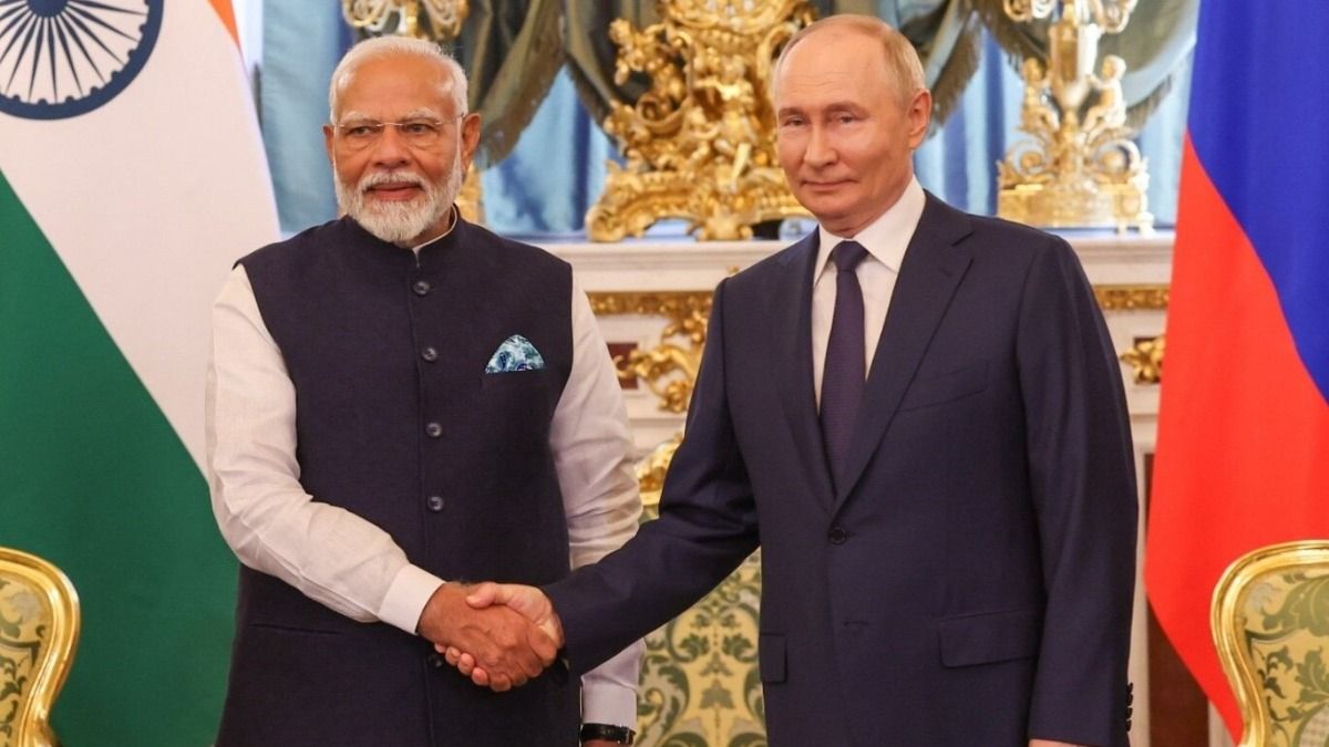 Prime Minister Narendra Modi and Russian President Putin
