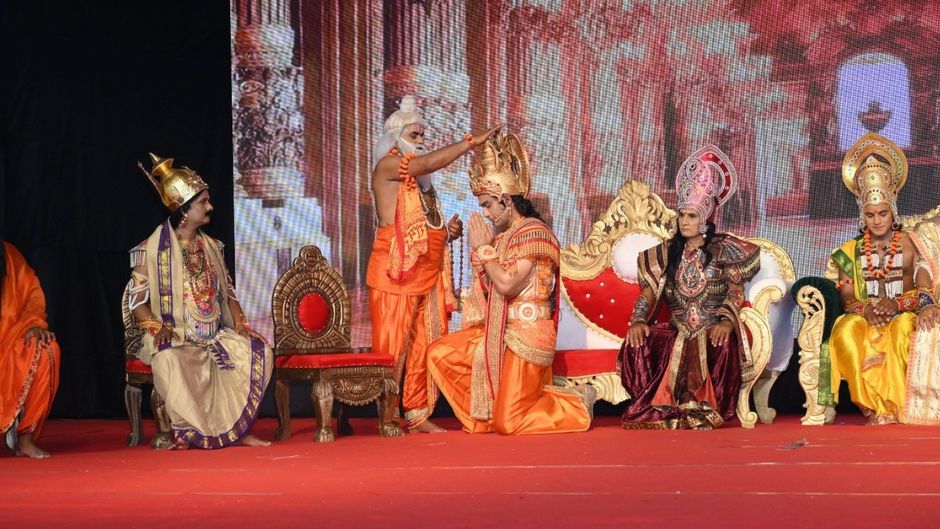 अयोध्या में रामलीला मंचन का एक दृश्य