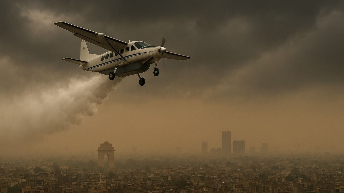 Cloud seeding operation was launched in Delhi in response to hazardous smog. (AI generated image for representation)