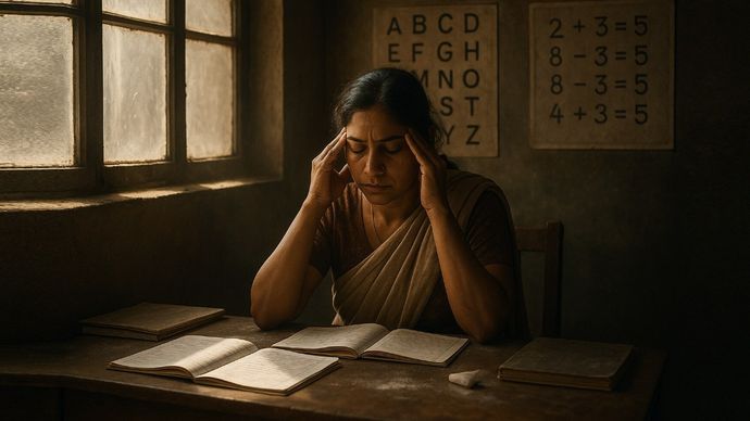 Teacher mental health in India: Burnout, low pay and rising pressure