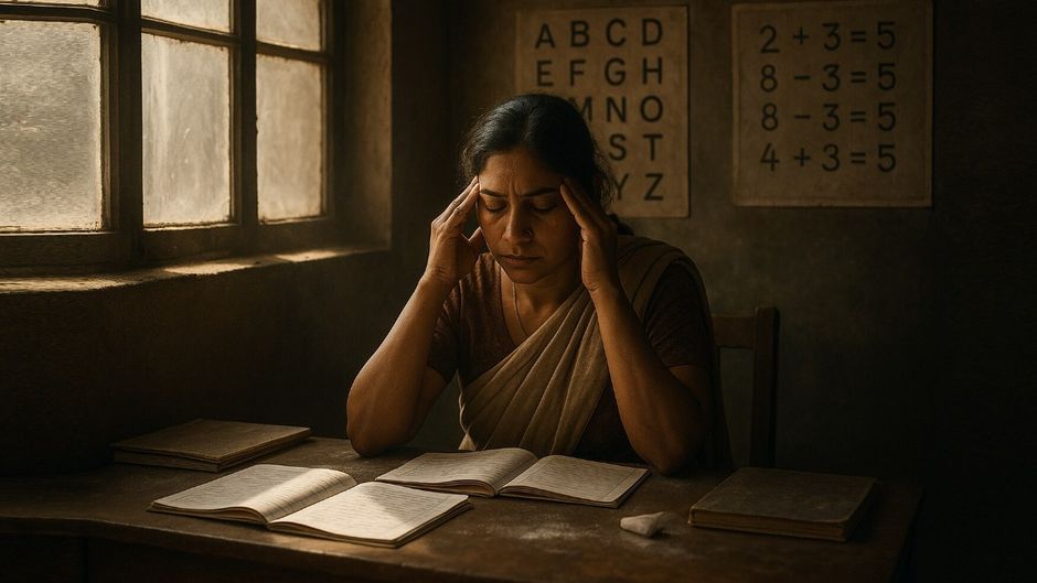 Teacher mental health in India: Burnout, low pay and rising pressure