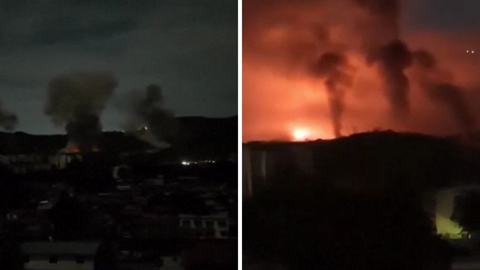 वेनेजुएला में अमेरिकी हमले की तस्वीर. (Photo: Screengrab)