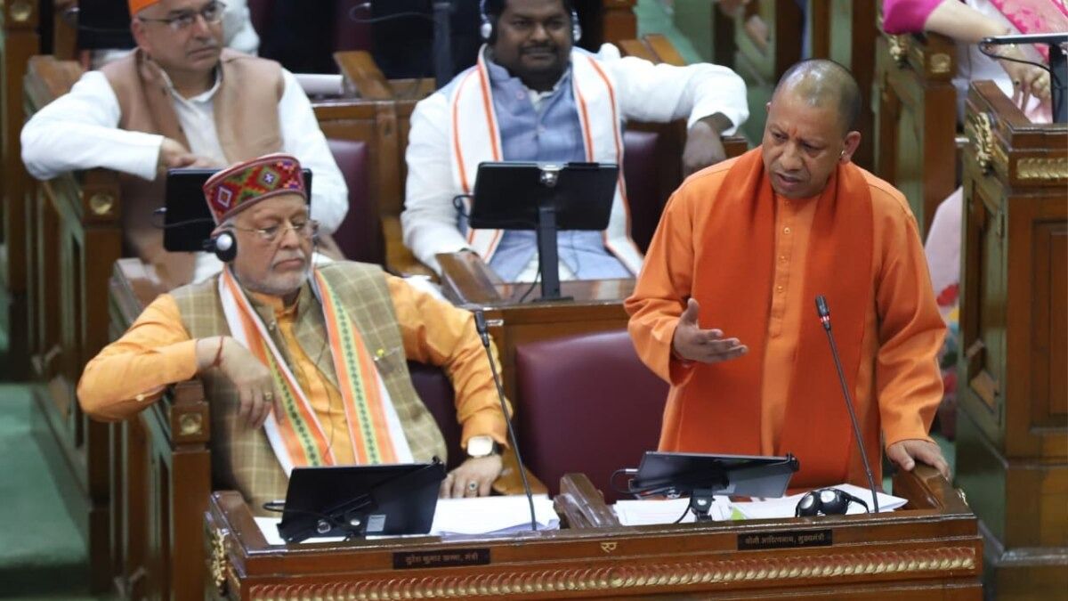 मुख्यमंत्री योगी आदित्यनाथ ने विधानसभा को किया संबोधित (Photo-Kisan Tak)