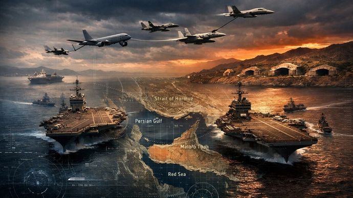 More Carriers, Wider Theatre: US Buildup Around Iran Dwarfs Venezuela Episode