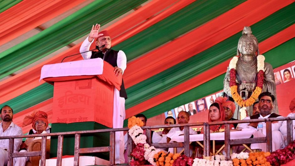 Akhiliesh Yadav in Dadri rally