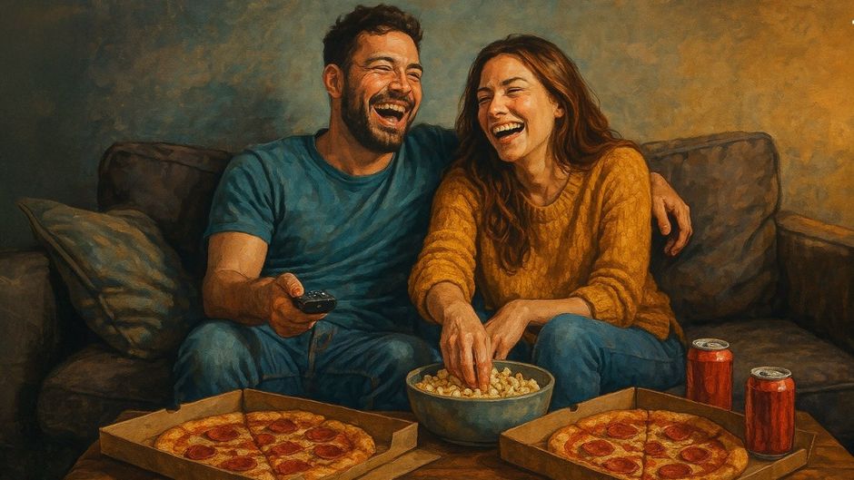 The 'relationship weight gain' hypothesis suggests that when a person feels secure in a relationship, he/she will be less concerned about having a certain body weight than when single. Photo: Generative AI by Vani Gupta/India Today