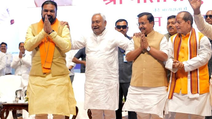 Nitish Kumar, Samrat chaudhary