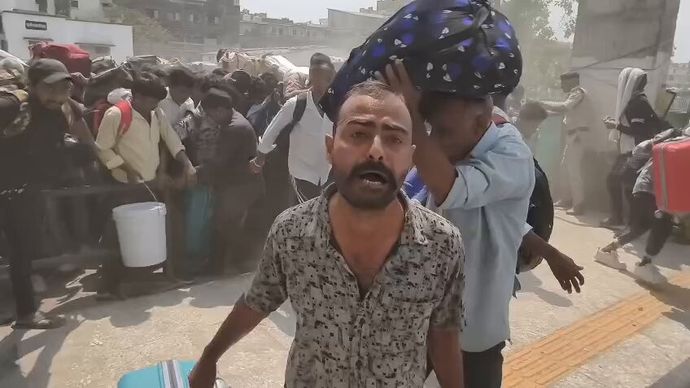 Udhana Railway Station, Surat, Viral video