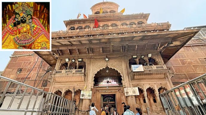The Banke Bihari Temple in Vrindavan was built in 1864. It houses Lord Krishna in the playful tribhanga mudra. (Images: India Today Magazine/Social Media)