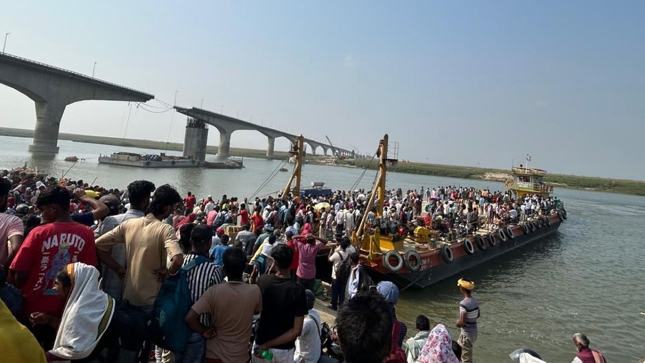 Vikramshila setu collapse in bhagalpur (Photo : Pushyamitra)