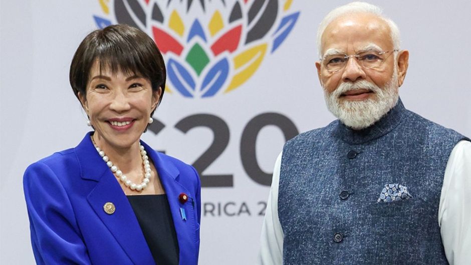 जापान की PM सनाए ताकाइची, पीएम मोदी के साथ