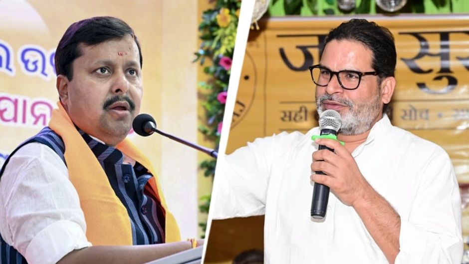 नितिन नवीन और प्रशांत किशोर (फाइल फोटो)