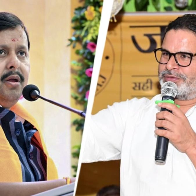 नितिन नवीन और प्रशांत किशोर (फाइल फोटो)